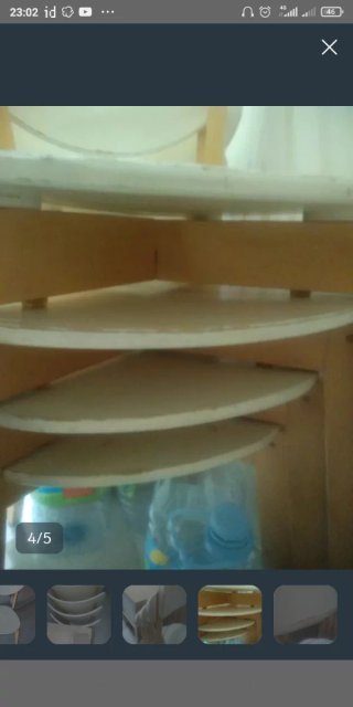 4 Sillas Ikea Madera y Plástico