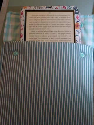 Funda Kindle Rayas verde y Blanco