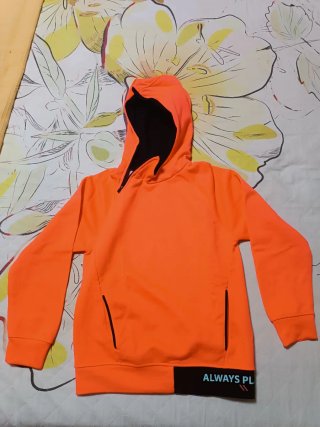 Sudadera Zara niño naranja 9 años