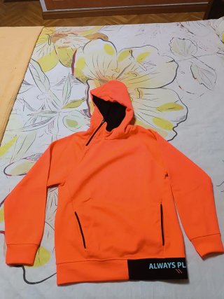 Sudadera Zara niño naranja 9 años