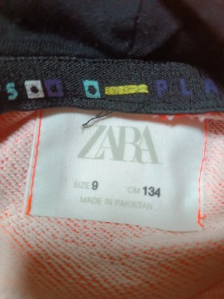 Sudadera Zara niño naranja 9 años