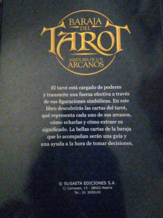 Baraja Tarot y Libro Sabiduría Arcanos