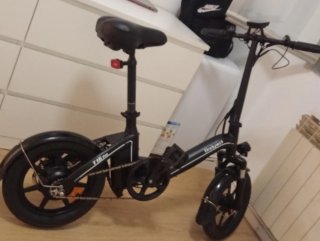 Bicicleta Eléctrica Plegable Negra