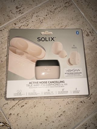 Auriculares Solix SL-700 Beige/Blanco
