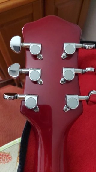 Hofner Colorama Guitarra Eléctrica Roja
