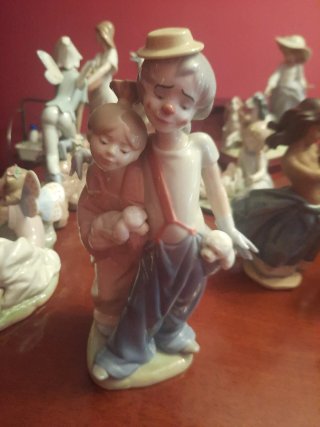 Figuras de lladró y capidemonte italiano