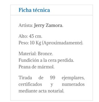 Busto Don Quijote Bronce