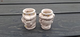 Testine porta stuzzicadenti in ceramica