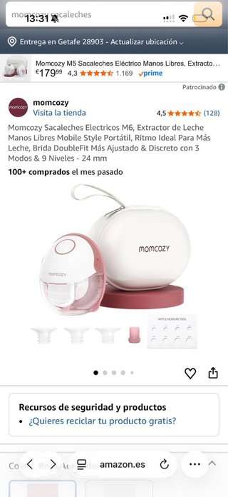 Sacaleches Eléctrico Momcozy M5