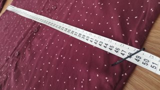 Camisa granate con puntos Pull&Bear Talla S