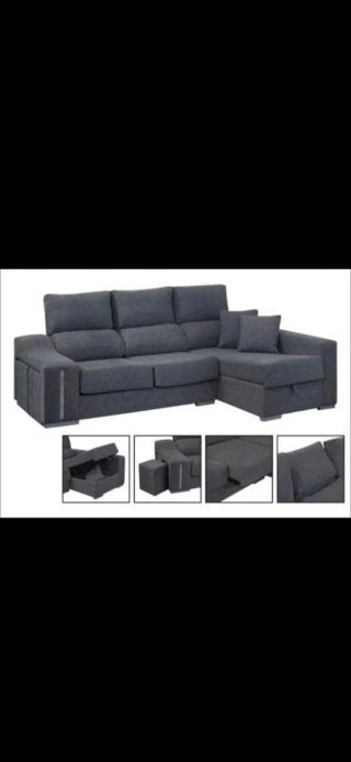Sofá chaiselongue nuevo 399