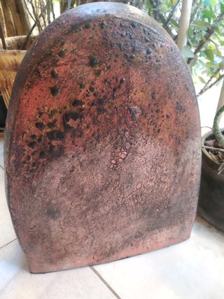 Buda GRANDE de Terracota, portavelas (35 cm alto)