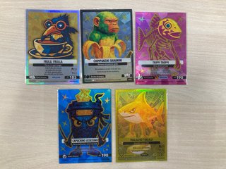 Lote 5 cartas Brainrot Promo
