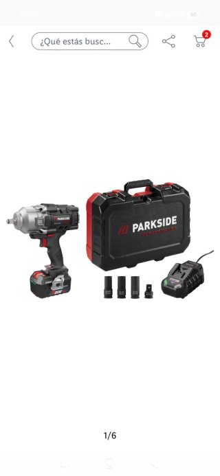 Llave de impacto Parkside batería 20V