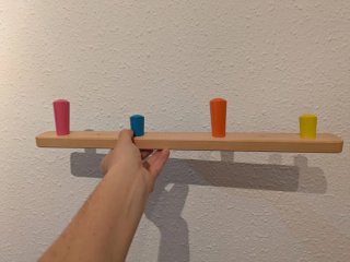 IKEA FLISAT perchero de 4 pomos