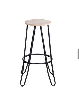 Taburetes Altos Madera y Metal