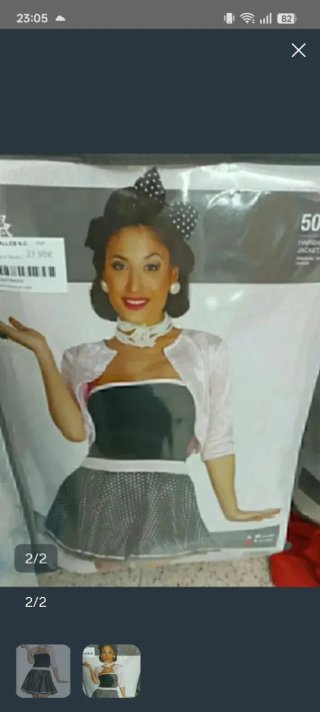 Disfraz años 60 Talla Única