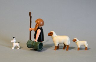 Playmobil Pastor Belén con Ovejas y Perro