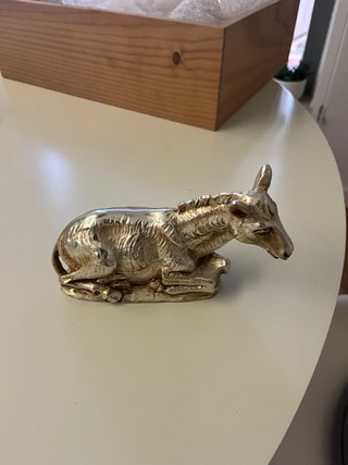 Figura Belén antigua pintada