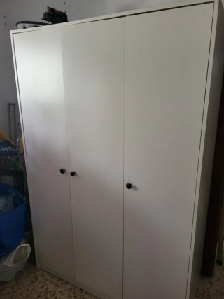Armario Blanco Ikea KLEPPSTAD 3 Puertas