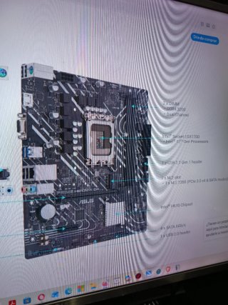 Placa Base Asus Prime H610M-K D4 MATX