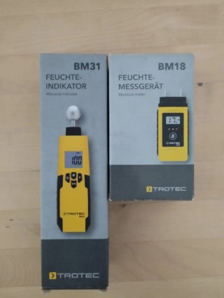 Trotec BM31 y BM18 Humedad Medidores