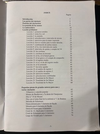 Libro Aprende con el Clarinete - Método