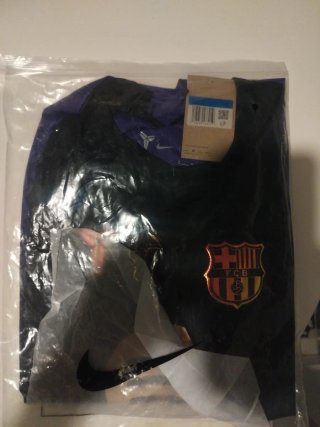 Camiseta Fútbol Nike FC Barcelona Negra Morada