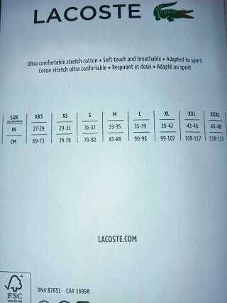 Pack 6Boxers Lacoste