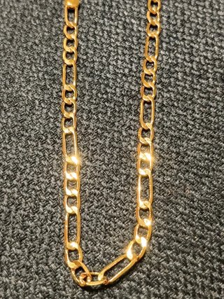 Cadena laminada 24K 50cmx4mm