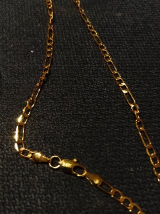 Cadena laminada 24K 50cmx4mm