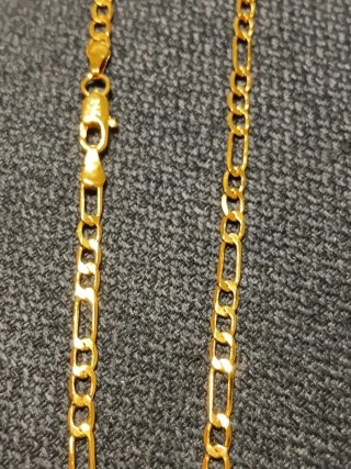 Cadena laminada 24K 50cmx4mm