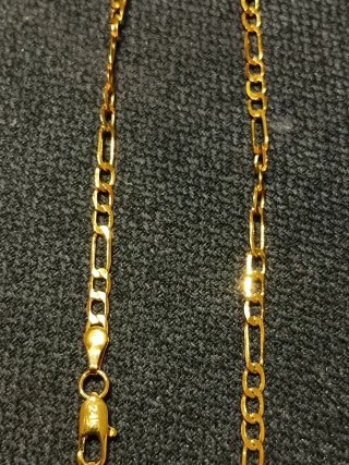 Cadena laminada 24K 50cmx4mm