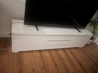 Mueble TV IKEA BESTÅ BURS Alto Brillo