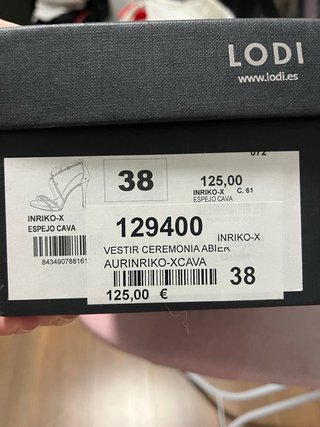 Sandalias LODI Doradas Talla 38