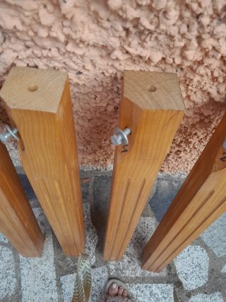 4 Patas Madera Maciza