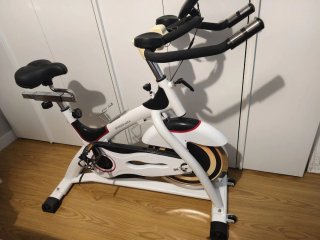 Bicicleta de Spinning Blanca