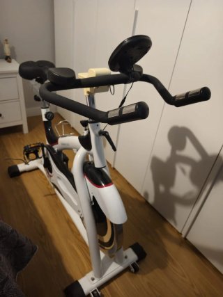 Bicicleta de Spinning Blanca