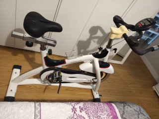 Bicicleta de Spinning Blanca