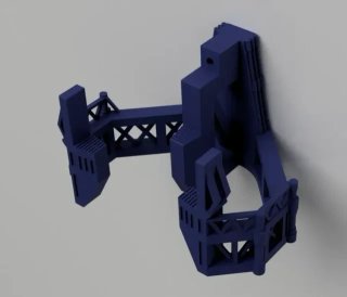 Soporte Saturno V Lego Pared 3D