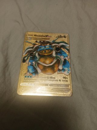 Carta Pokémon Blastoise VMAX Dorada