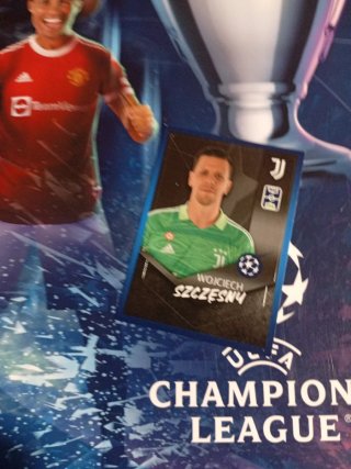 Tarjeta Szczesny 21/22 Topps Champions League