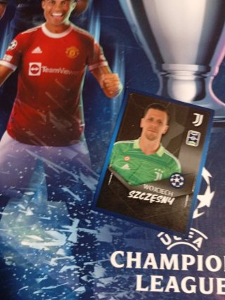 Tarjeta Szczesny 21/22 Topps Champions League