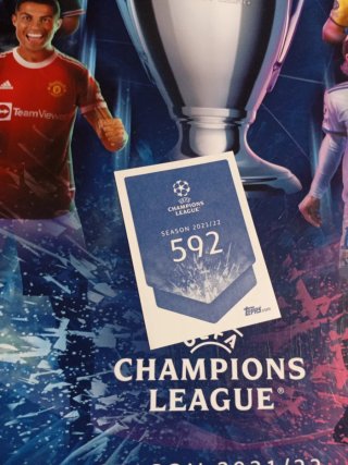 Tarjeta Szczesny 21/22 Topps Champions League