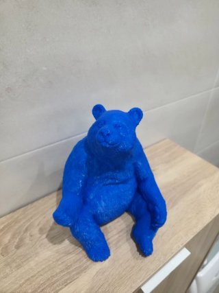 Oso azul decorativo