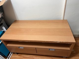 Mueble TV madera con cajones