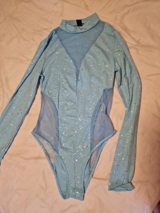 Body azul plateado talla XS