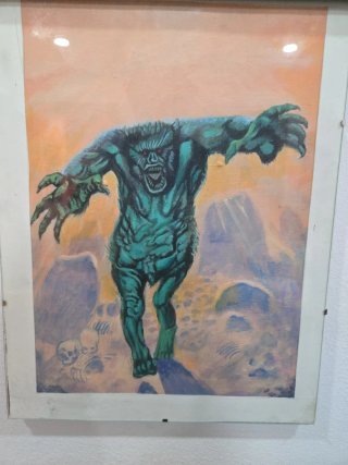 Ilustración Original Acrílico Monstruo