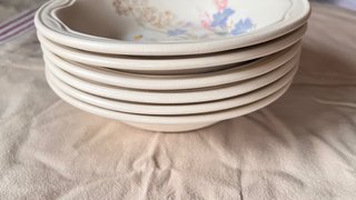 Juego 6 Platos Hondos Poole Pottery inglesa