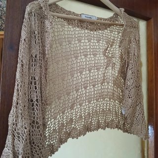 Bolero/Chaqueta de crochet Tintoretto Talla M